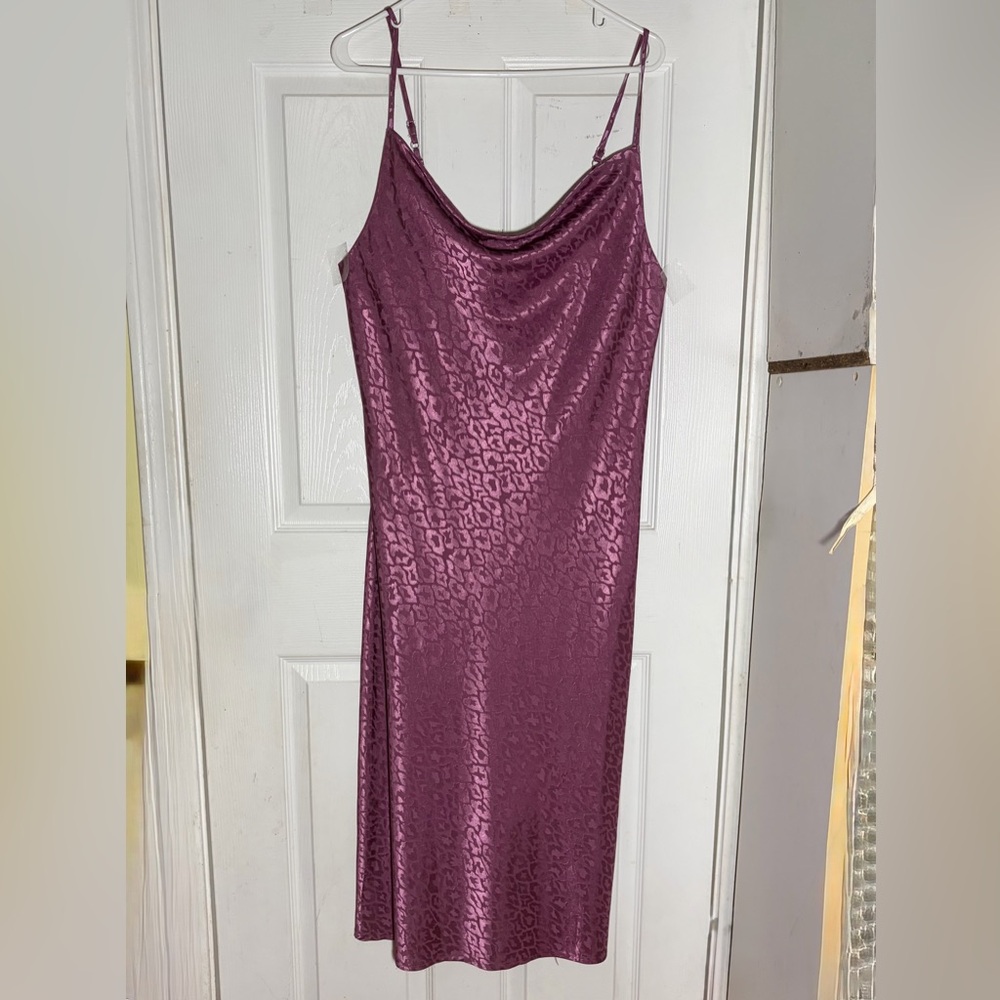 Emma & Michele Elegant Purple Slip Maxi Dress so L
